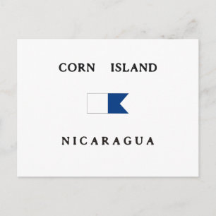 Carte Postale Drapeau de plongée Alpha Nicaragua
