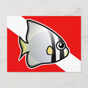 Carte Postale Drapeau de plongée Batfish