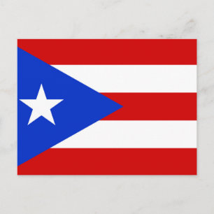 Carte Postale Drapeau de Porto Rico