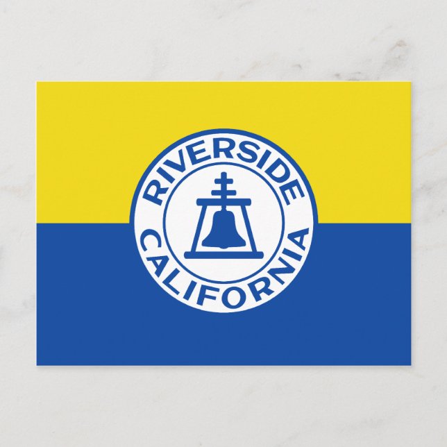 Carte Postale Drapeau de Riverside, Californie, États-Unis (Devant)