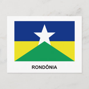 Carte Postale Drapeau de Rondônia, Brésil