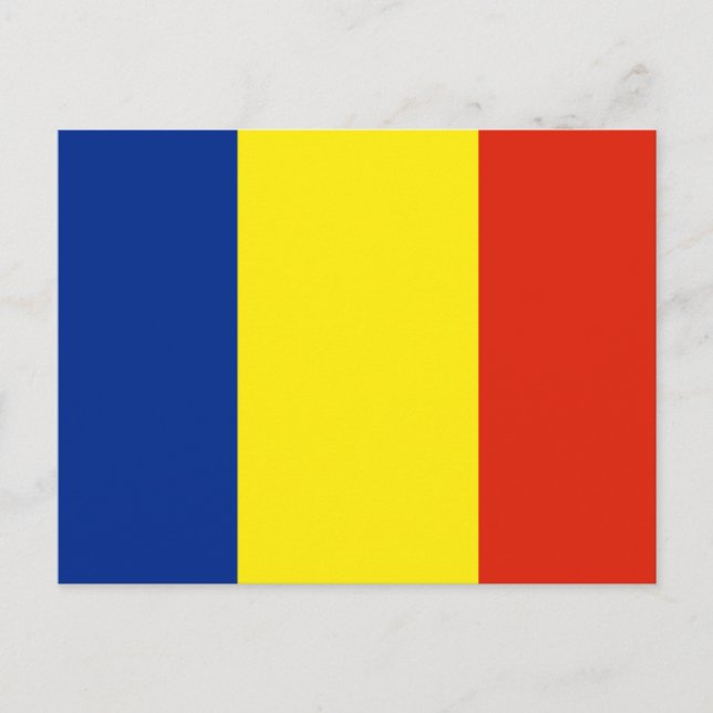 Carte Postale Drapeau de Roumanie (Devant)