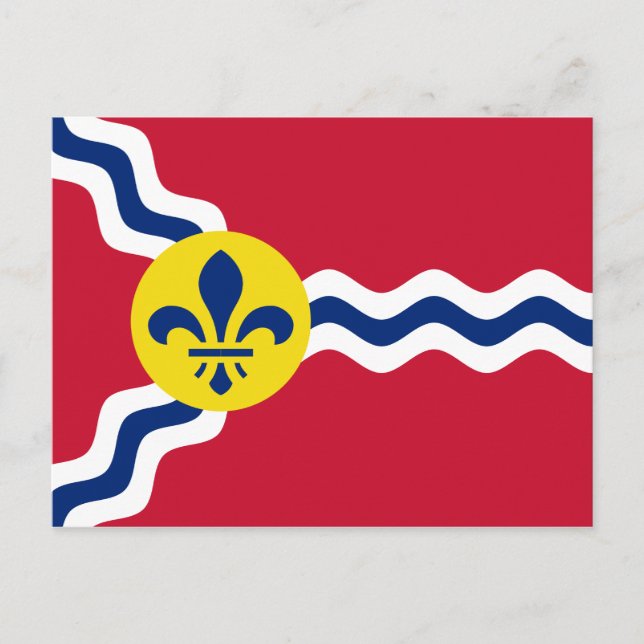 Carte Postale Drapeau de Saint-Louis, Missouri (Devant)