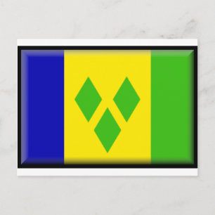 Carte Postale Drapeau de Saint-Vincent-et-les Grenadines