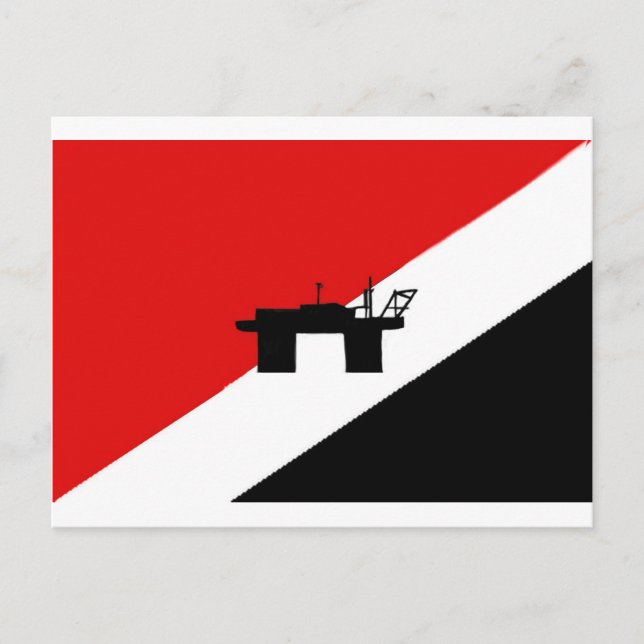 Carte Postale Drapeau de Sealand (Devant)