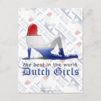 Drapeau de silhouette fillette hollandaise