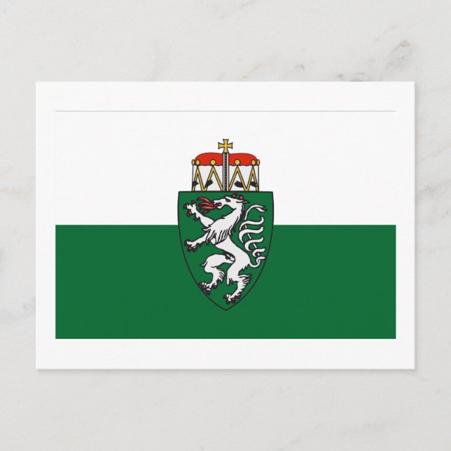 Carte Postale Drapeau de Styrie, Autriche (Devant)