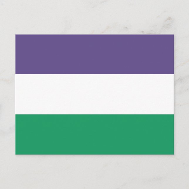 Carte Postale Drapeau de Suffragette (Devant)