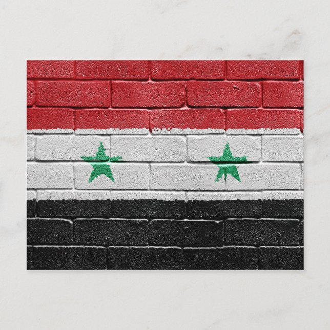 Carte Postale Drapeau de Syrie (Devant)