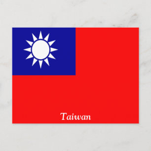 Carte Postale Drapeau de Taïwan
