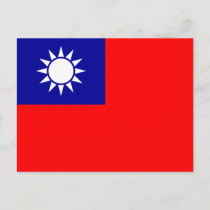 Carte Postale Drapeau de Taïwan