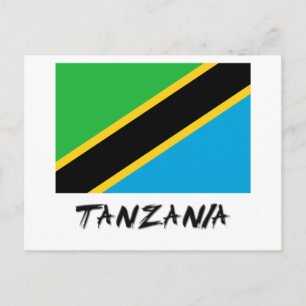 Carte Postale Drapeau de Tanzanie