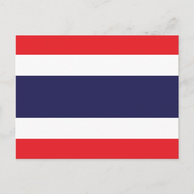 Carte Postale Drapeau de Thaïlande (Devant)