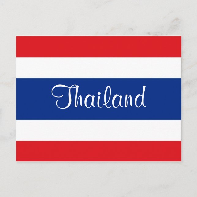 Carte Postale Drapeau de Thaïlande (Devant)