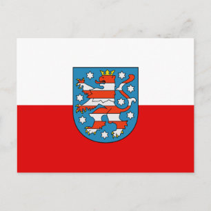 Carte Postale Drapeau de Thuringe