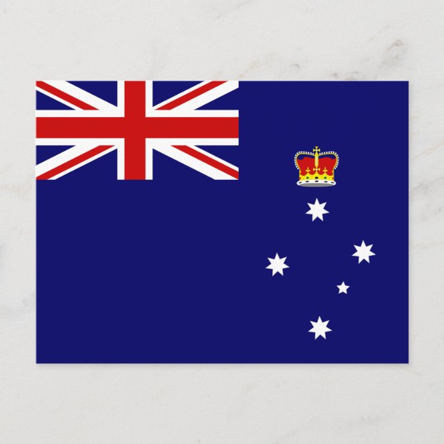 Carte Postale Drapeau de Victoria, Australie (Devant)