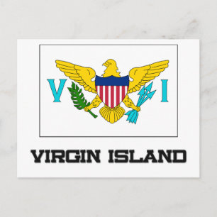 Carte Postale Drapeau de Virgin Island