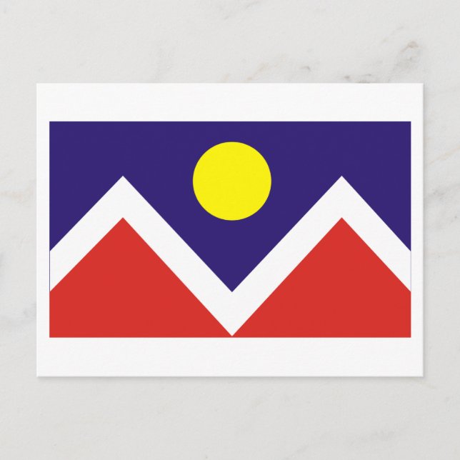 Carte Postale Drapeau Denver (Devant)