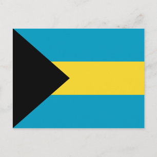Carte postale drapeau des Bahamas