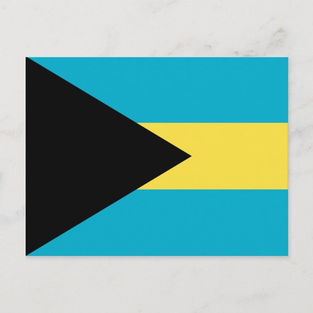 Carte postale drapeau des Bahamas (Devant)