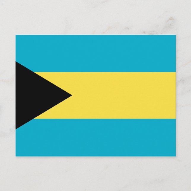 Carte Postale Drapeau des Bahamas (Devant)