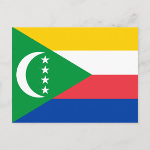 Carte Postale Drapeau des Comores