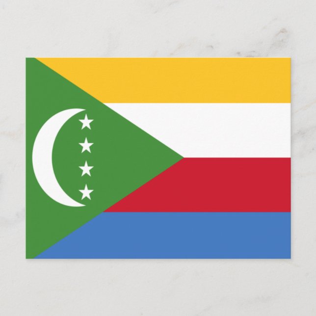 Carte Postale Drapeau des Comores (Devant)