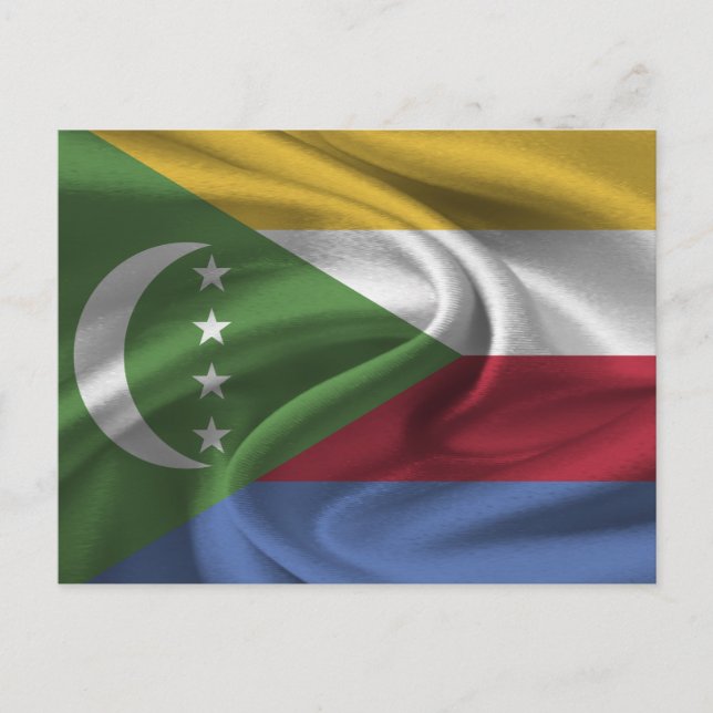 Carte Postale Drapeau des Comores (Devant)