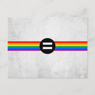 Carte Postale Drapeau des droits gays