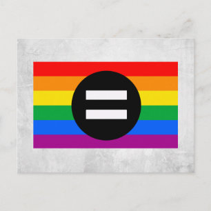 Carte Postale Drapeau des droits gays