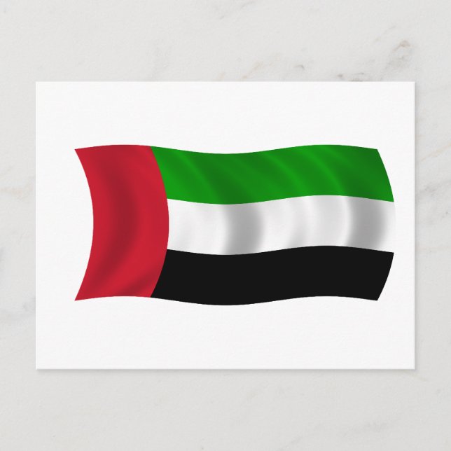 Carte Postale Drapeau des Émirats arabes unis (Devant)