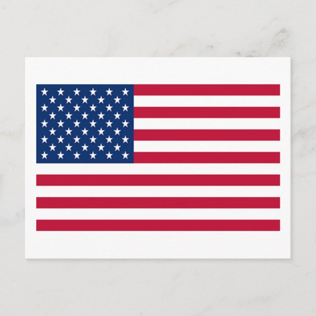 Carte Postale Drapeau des États-Unis d'Amérique (Devant)