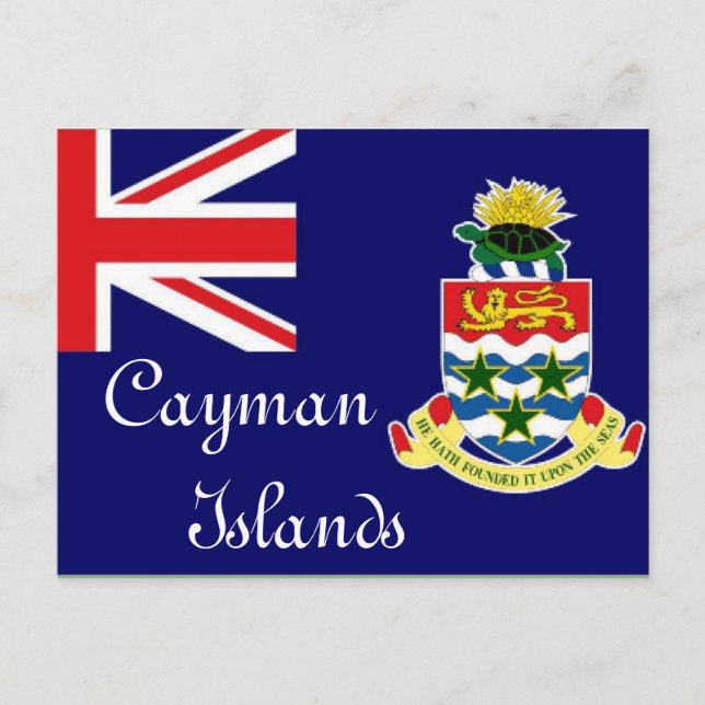 Carte Postale Drapeau des îles Caïmans (Devant)