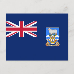 Carte Postale Drapeau des îles Falkland (Territoire britannique)