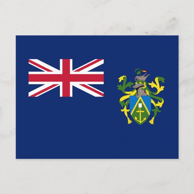 Carte Postale Drapeau des îles Pitcairn (Devant)