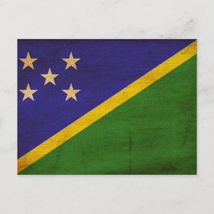Carte Postale Drapeau des Îles Salomon