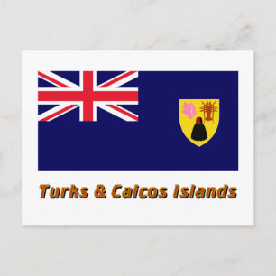 Carte Postale Drapeau des îles Turques et Caïques