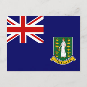 Carte Postale Drapeau des îles Vierges britanniques