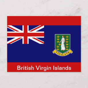Carte Postale Drapeau des îles Vierges britanniques