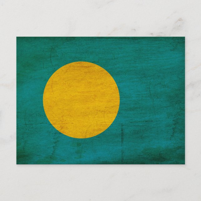 Carte Postale Drapeau des Palaos (Devant)
