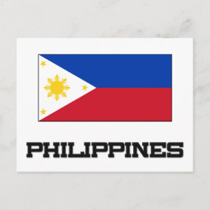 Carte Postale Drapeau des Philippines
