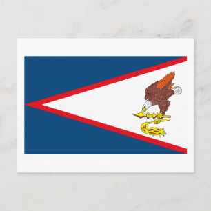 Carte postale drapeau des Samoa américaines