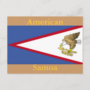 Carte Postale Drapeau des Samoa américaines