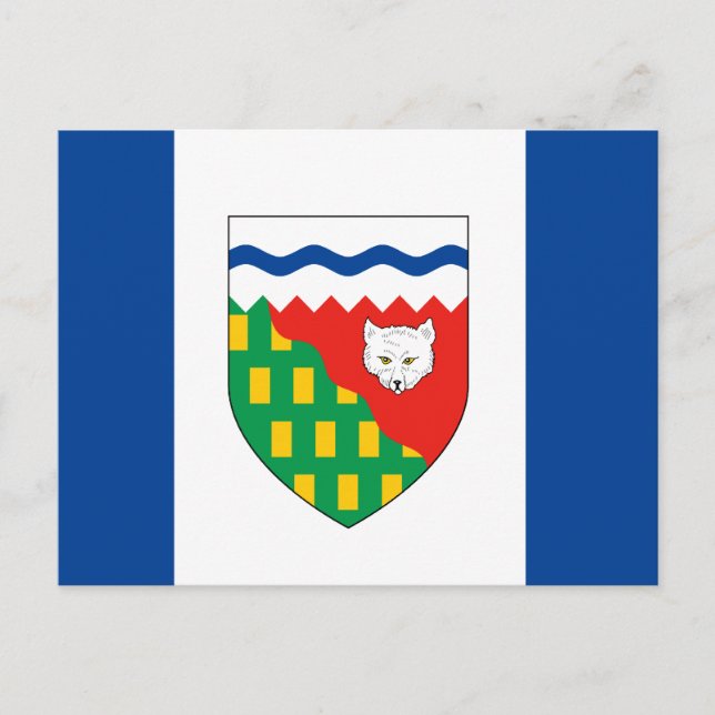 CARTE POSTALE DRAPEAU DES TERRITOIRES DU NORD-OUEST (Devant)