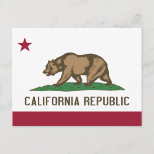 Carte Postale Drapeau d'État de Californie