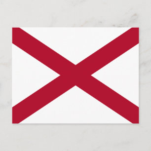 Carte Postale Drapeau d'État de l'Alabama