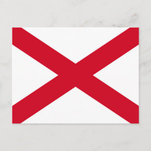 Carte Postale Drapeau d'État de l'Alabama