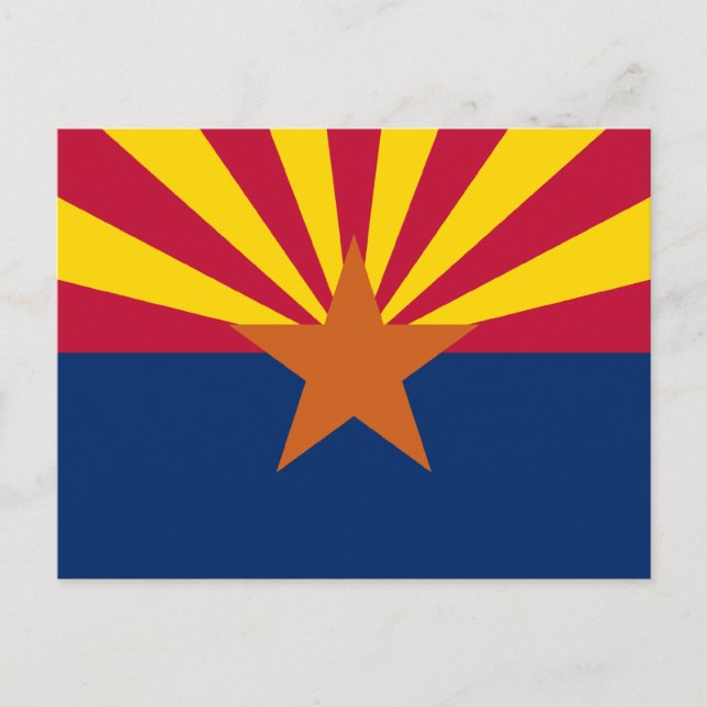 Carte Postale Drapeau d'État de l'Arizona (Devant)