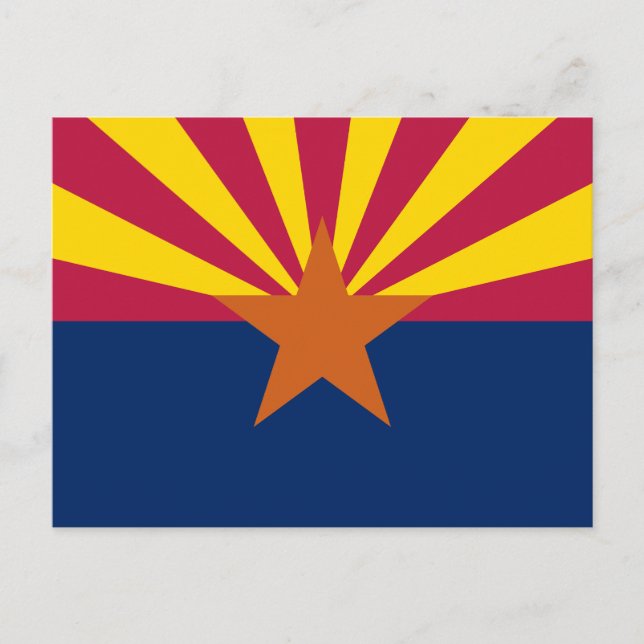 Carte Postale Drapeau d'État de l'Arizona (Devant)