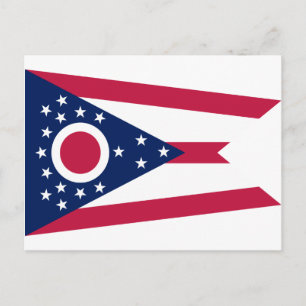 Carte Postale Drapeau d'état de l'Ohio